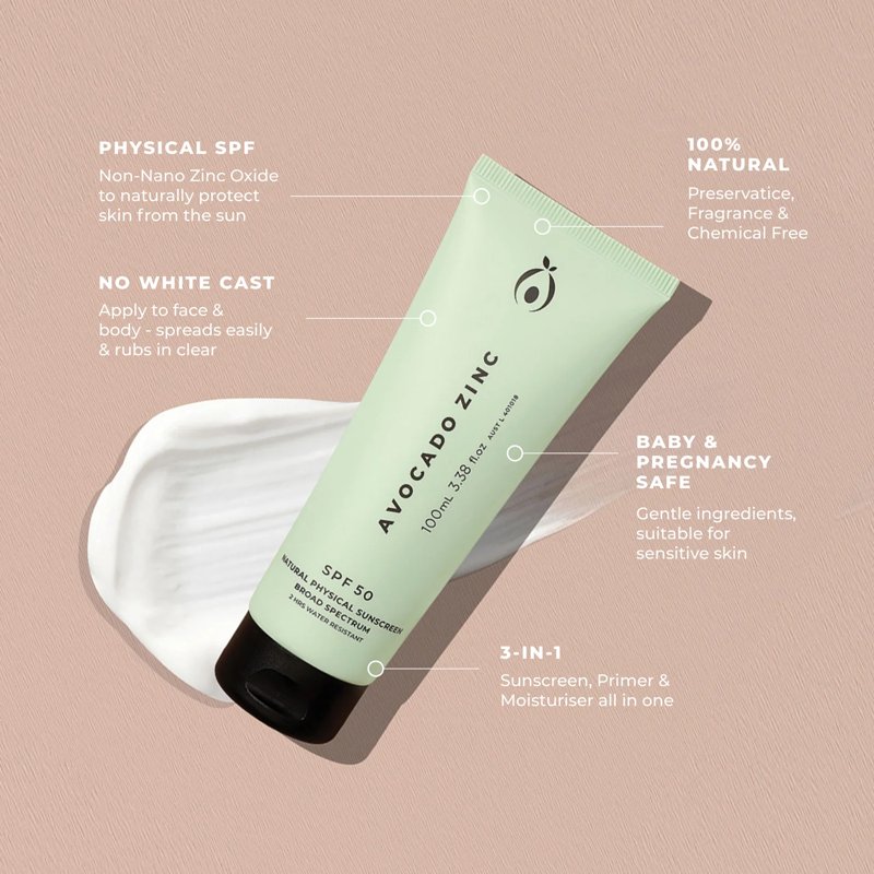 Avocado Zinc Physical Sunscreen product photo