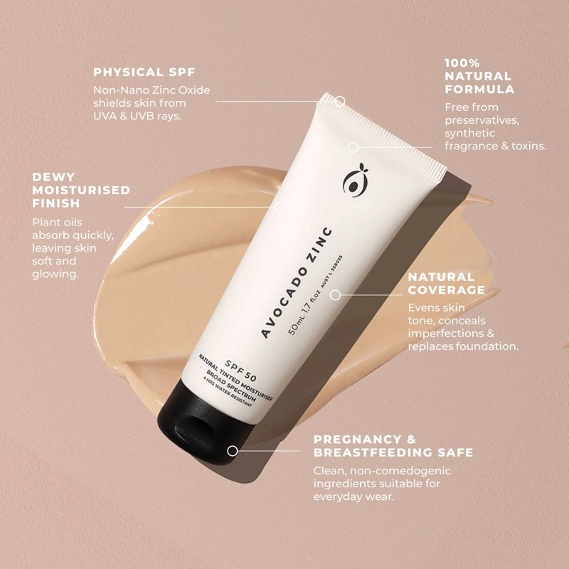 Avocado Zinc Tinted Moisturiser product photo